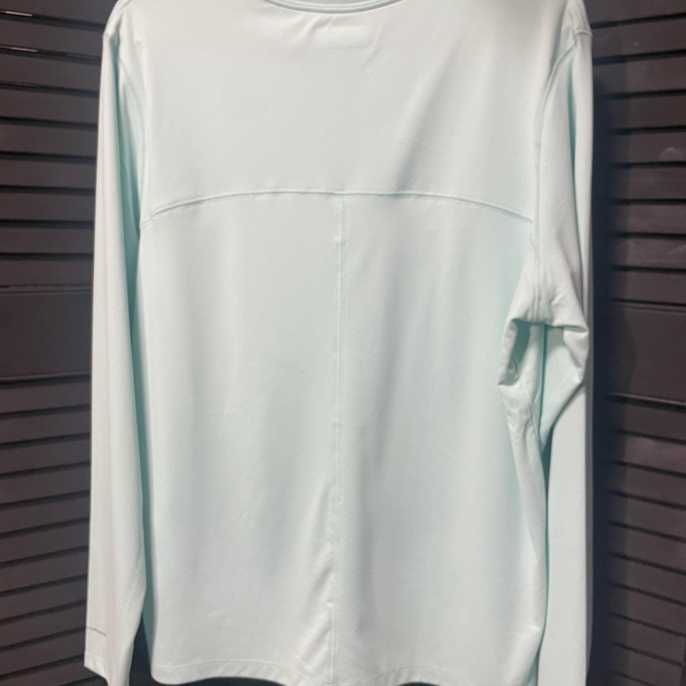 Columbia Men's Aqua Long Sleeve Tee - Picture 2 of 4